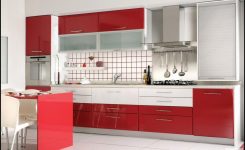 Modern kırmızı mutfak dolapları modelleri (örnek dekorasyonlar)