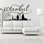 Istanbul modern duvar sticker modeli