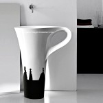 Siyah beyaz lavabo modelleri