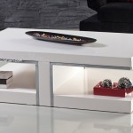 Modern tasarımlı beyaz orta sehpa modelleri