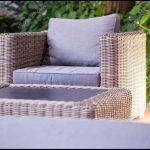 Rattan berjer bahçe mobilyası