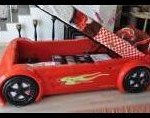 Çilek mobilya çizgi araba karyola modelleri