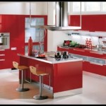 Kırmızı italyan mutfak modelleri