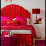 En lüks kırmızı yatak odası dekorasyonu