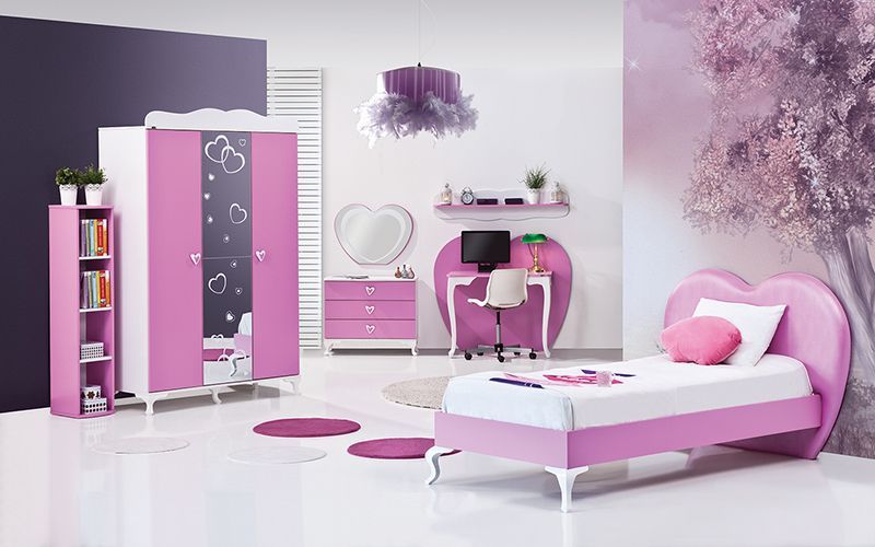Weltew pink çocuk odası takımı