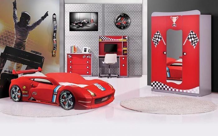 Weltew Red Car Çocuk Odası Takımı