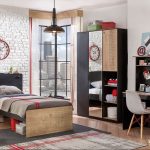 Çilek genç odası modelleri black