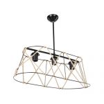 Tekzen modelight evren halatlı oval 3'lü avize