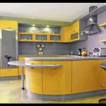 Sarı mutfak dolabı modelleri
