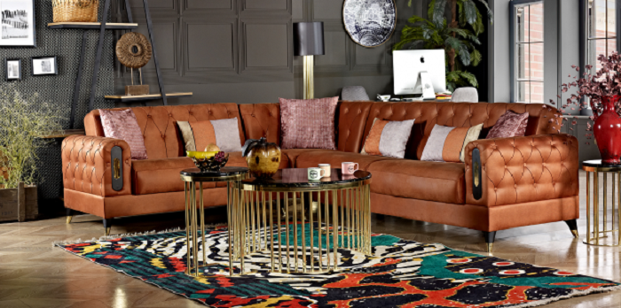 gold kilim köşe takımı