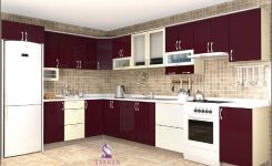 Bordo mutfak dolabı modelleri