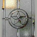 Dekoratif yıldız desenli cam kapı modeli
