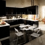 Harika siyah koçtaş mutfak dolabı tasarımları