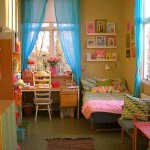 Kız çocukları için modern yatak odası dekorasyonu