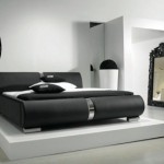 Modern siyah renkli italyan yatak odası modeli